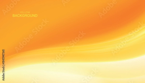 Obraz Yellow abstract background. Colorful smooth light lines background.
