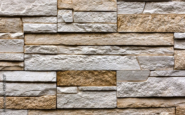 Fototapeta wall lined with decorative stone