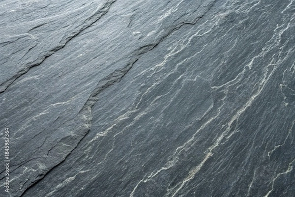 Obraz slate rock surface with dark fine grain texture