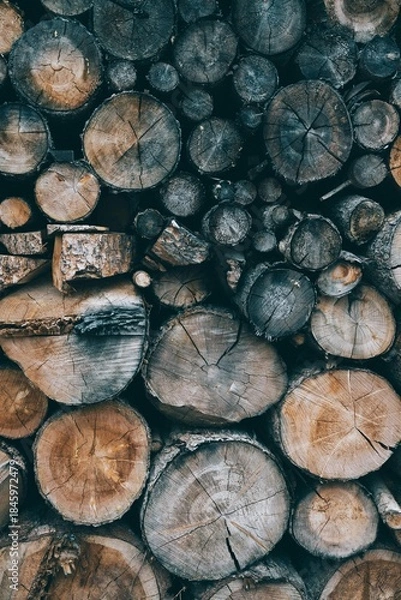 Obraz stack of firewood