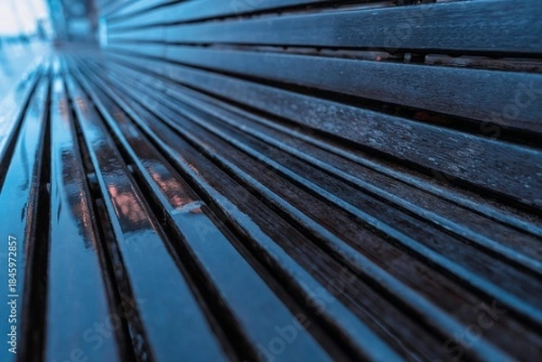 Obraz bench in the city