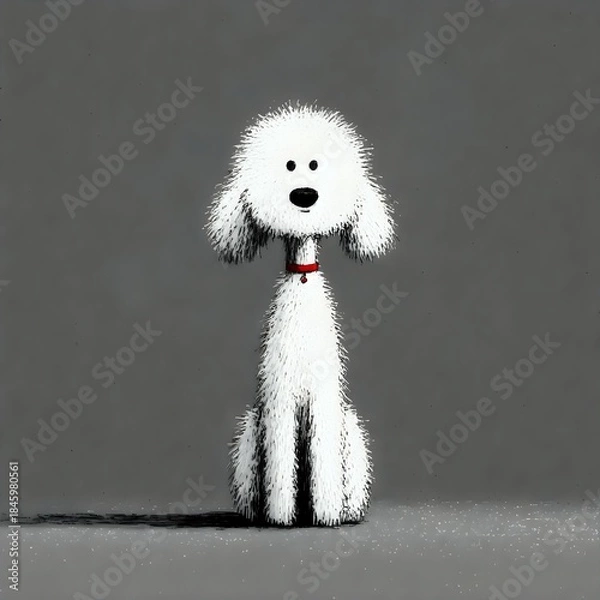 Obraz poodle dog