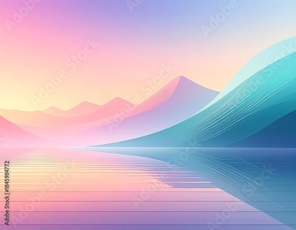 Obraz Modern Abstract Gradient Background for Branding