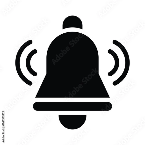 Obraz notification glyph icon illustration vector graphic.eps