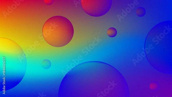 Obraz abstract background with circles