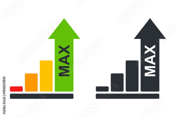 Obraz Color scale max. Flat illustration.