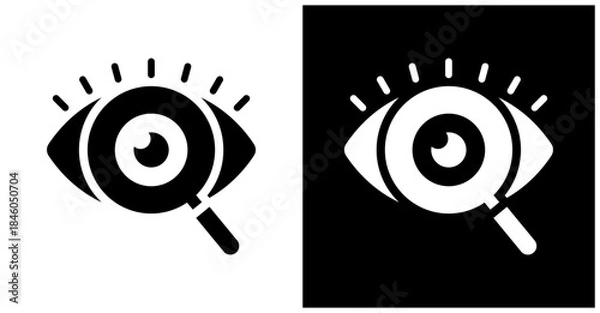 Obraz Observability Icon Set In White And Black Background
