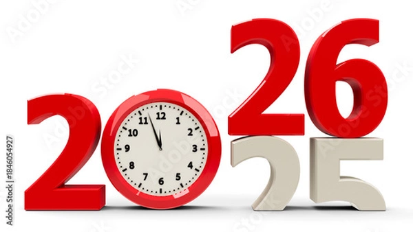 Obraz 2025-2026 Clock dial