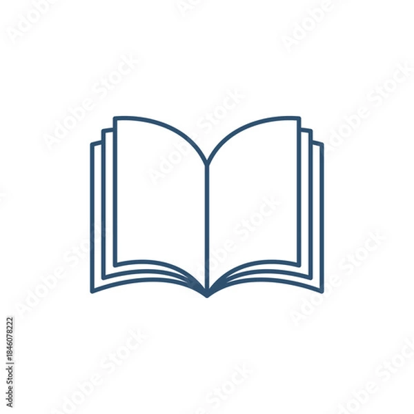 Obraz Trendy Book Education Icon Vector Template