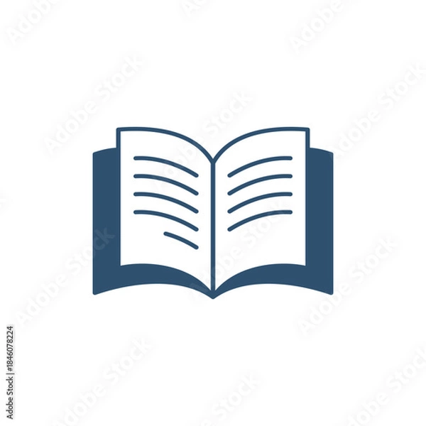 Obraz Trendy Book Education Icon Vector Template