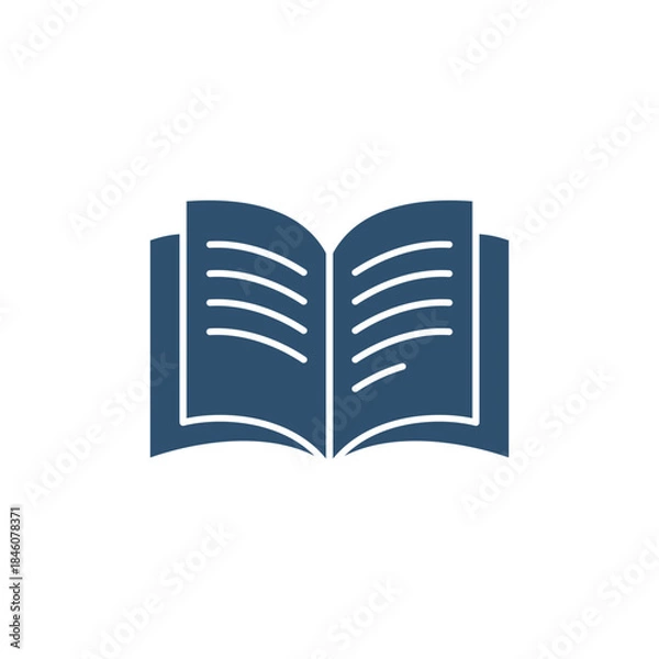 Obraz Trendy Book Education Icon Vector Template
