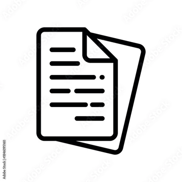 Obraz Paper document vector design template