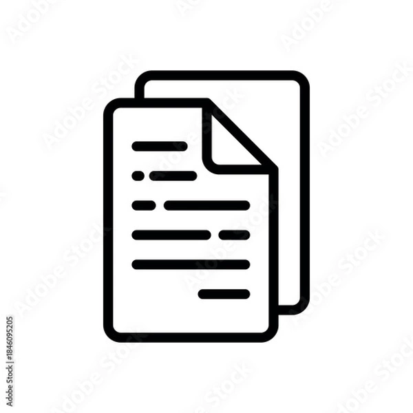 Obraz Paper document vector design template