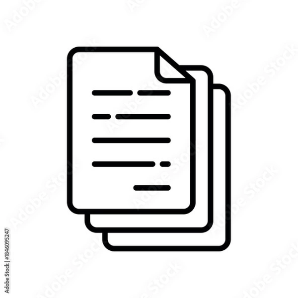 Obraz Paper document vector design template