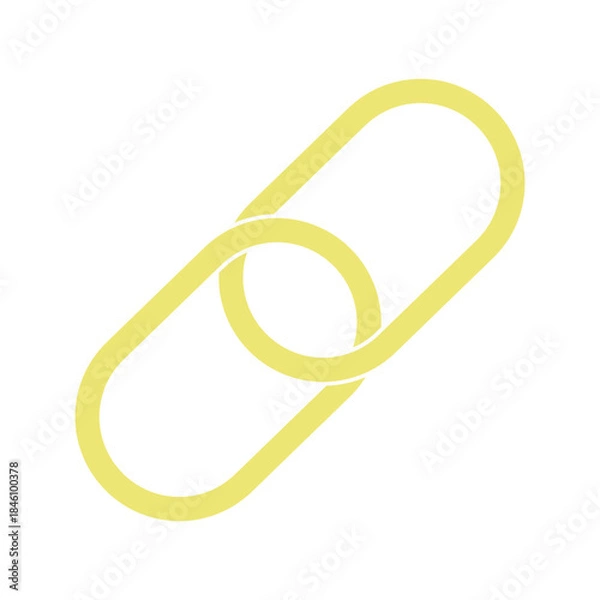 Obraz 黄色いチェーンのアイコン