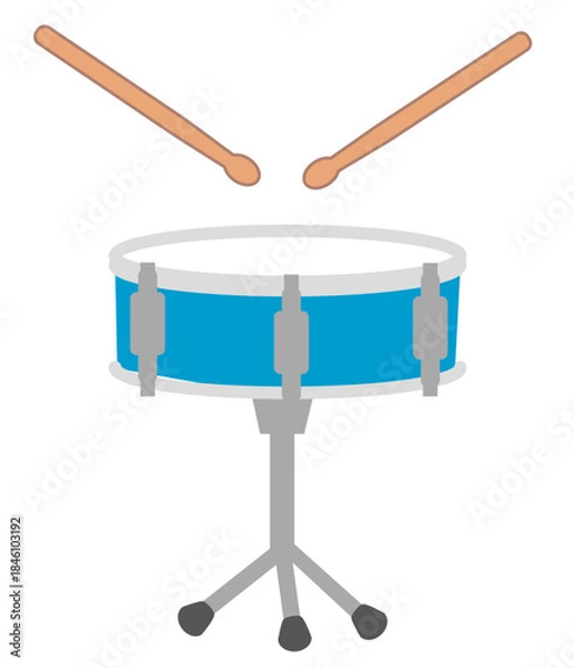 Obraz 打楽器、小太鼓のベクターイラスト