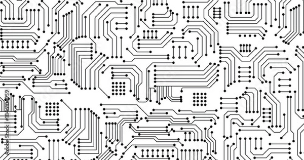 Obraz Circuit motherboard concept. Micro technology background. Vector eps 10