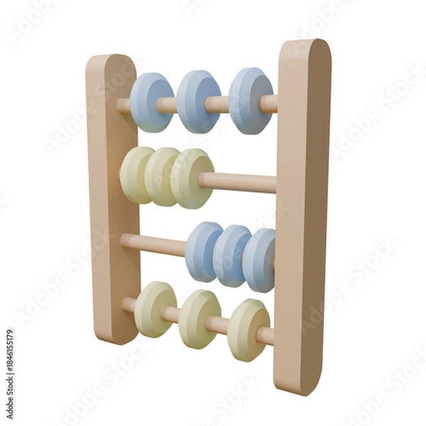Obraz old wooden abacus