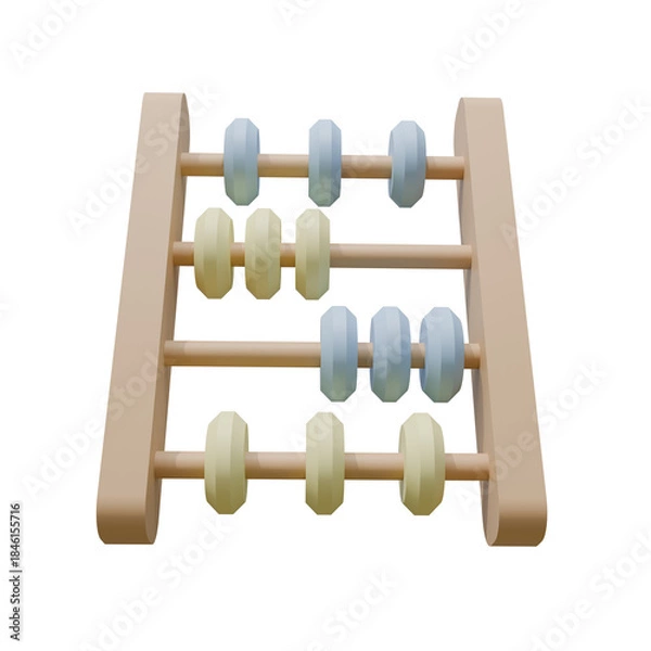 Obraz old wooden abacus