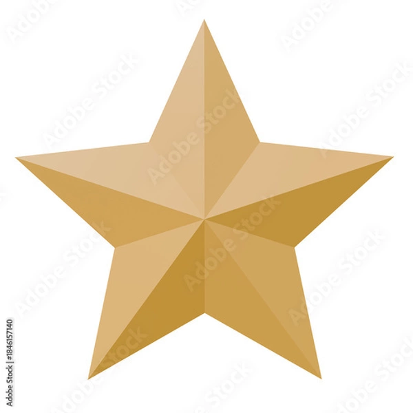 Obraz golden star isolated