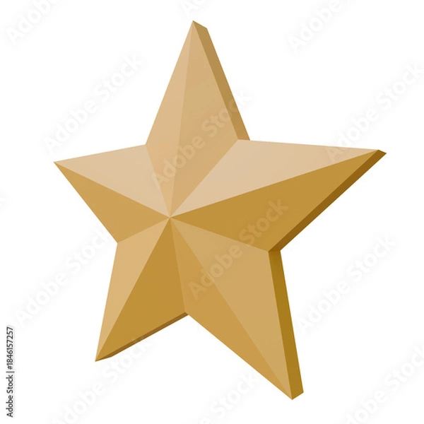Obraz golden star isolated 
