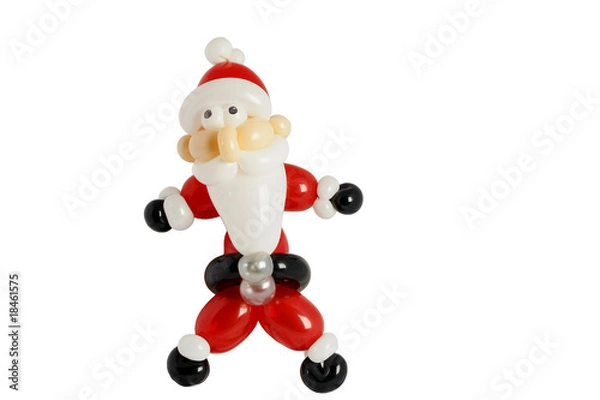 Obraz Santa claus shaped with balloons