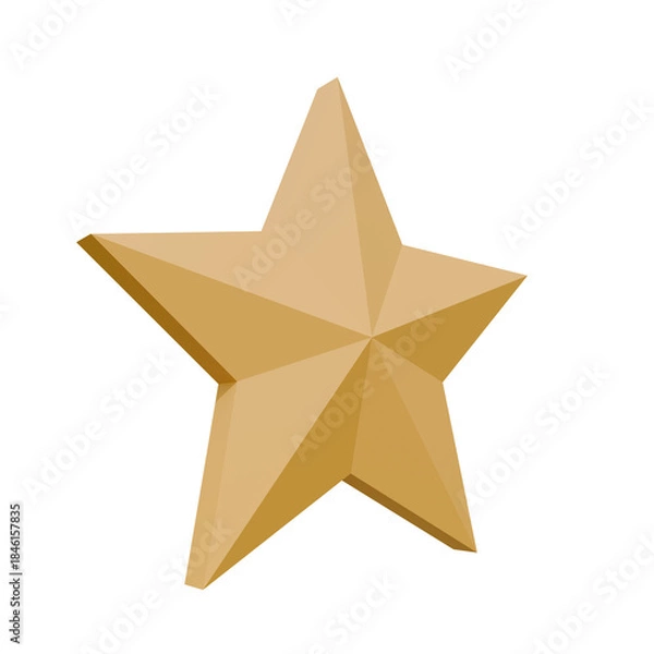 Obraz golden christmas star