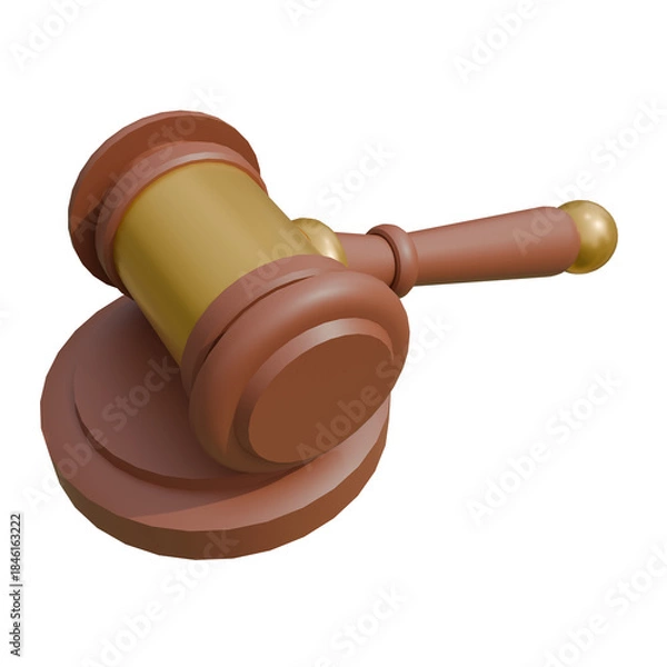Obraz wooden gavel isolated