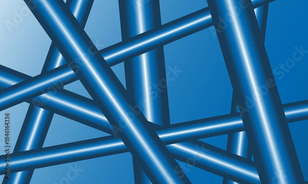 Obraz abstract blue stripes lines depth pattern textures background