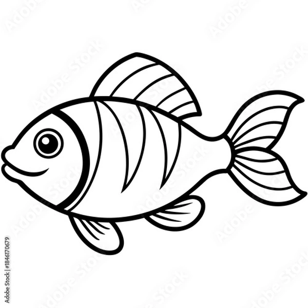 Obraz fish vector illustration