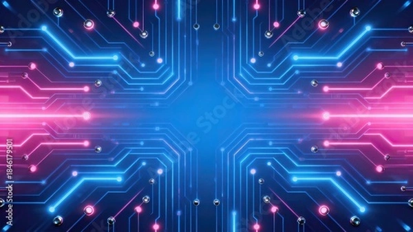Fototapeta Abstract circuit board design