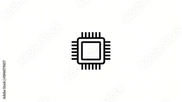 Fototapeta Microchip circuit diagram