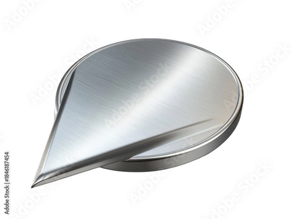 Obraz Metallic map pin pointer icon