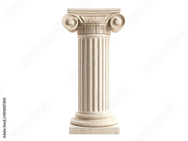 Obraz Classical Ionic Column Isolated