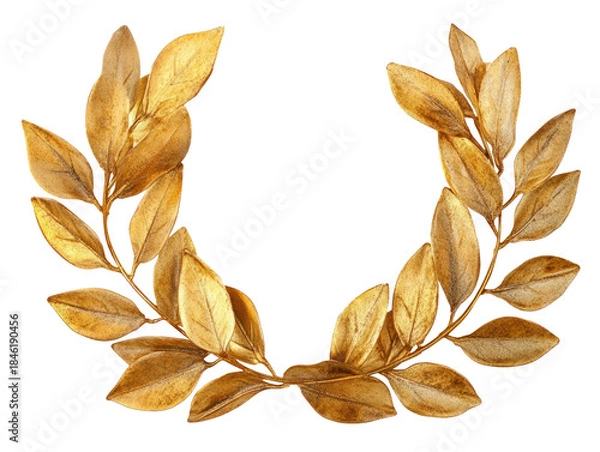 Obraz Golden Laurel Wreath Isolated