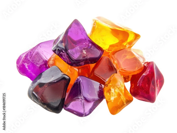 Obraz Colorful translucent jelly candy heap