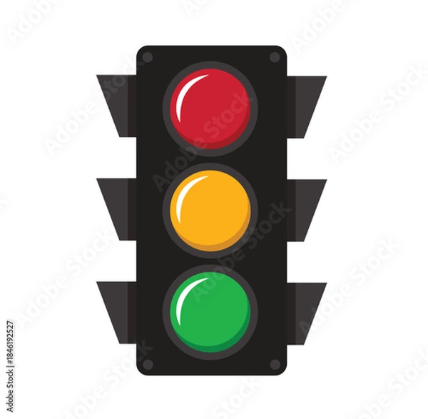Obraz Red, Yellow, Green Traffic Signal