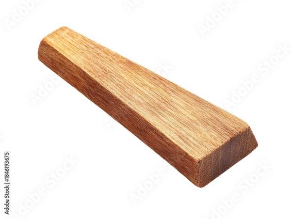 Obraz Wooden wedge block isolated