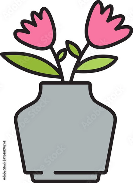 Obraz Flower Plant Vase Icon
