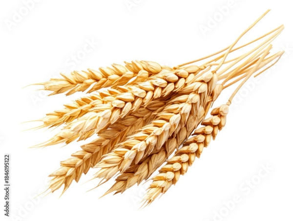 Obraz Golden wheat ears isolated