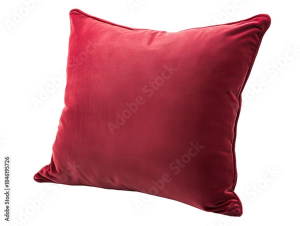 Obraz Red Velvet Throw Cushion Isolated