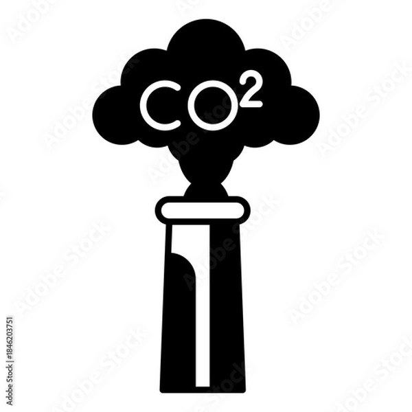 Obraz Co2 pollution icon