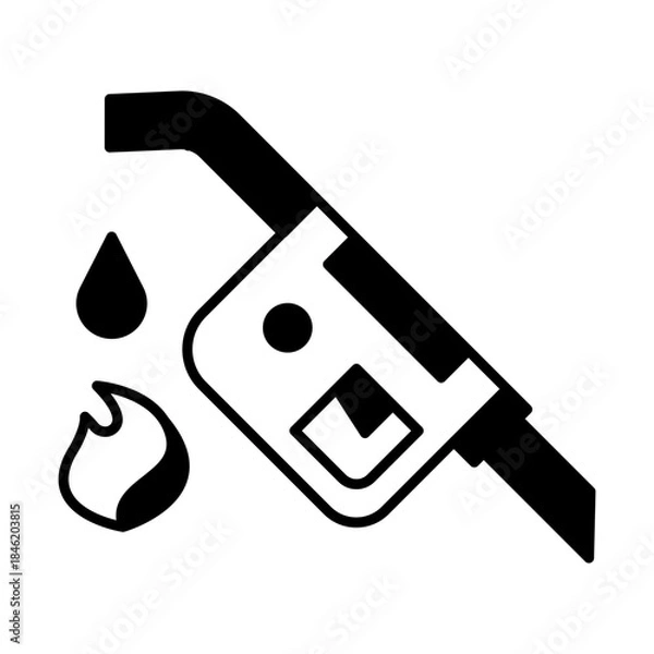 Obraz Gasoline nozzle icon
