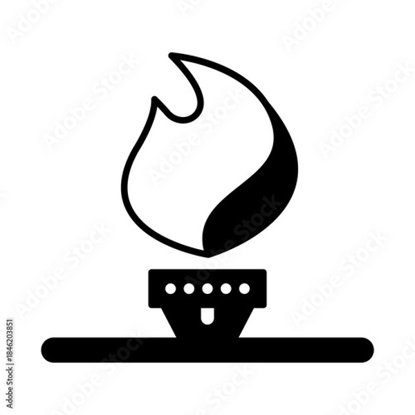 Obraz Gas stove icon