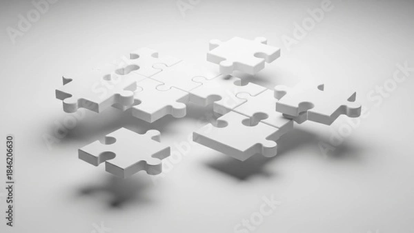 Obraz パズル　白　壁紙