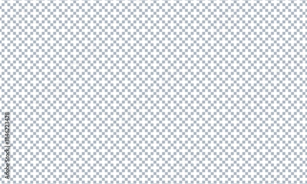 Obraz 四角いドットが繋がって十字マークのスペースが空いた幾何学模様