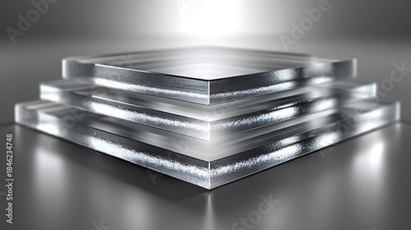 Obraz Modern sleek abstract glass design high resolution photo