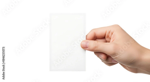 Obraz Hand holding blank smartphone