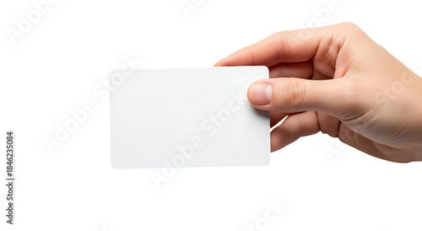 Obraz Hand holding blank card