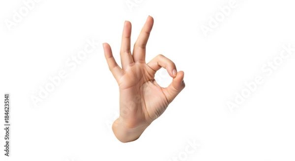 Obraz Hand making an ok sign